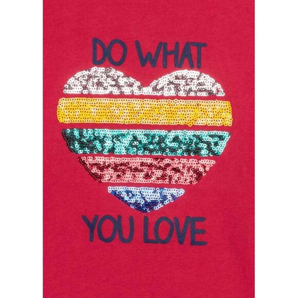 NWT Red t-shirt with sequins - Picture 3 of 3